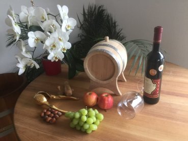 Preview: Weinfass Schnapsfass Lagerfass 3 Liter Holzfass neu